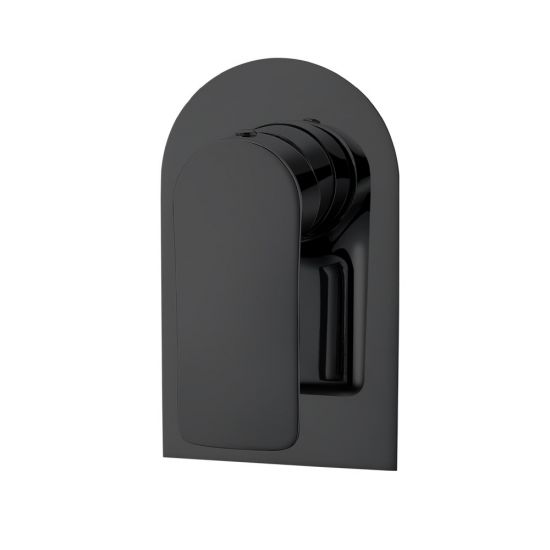 Persano Bathroom Matte Black Solid Brass Shower/Bath Wall Mixer