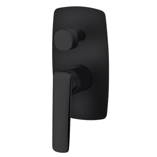 Bellino Matte Black Wall Mixer Diverter