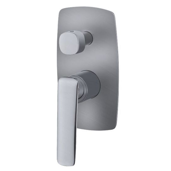 Bellino Brushed Nickle Wall Mixer with Diverter