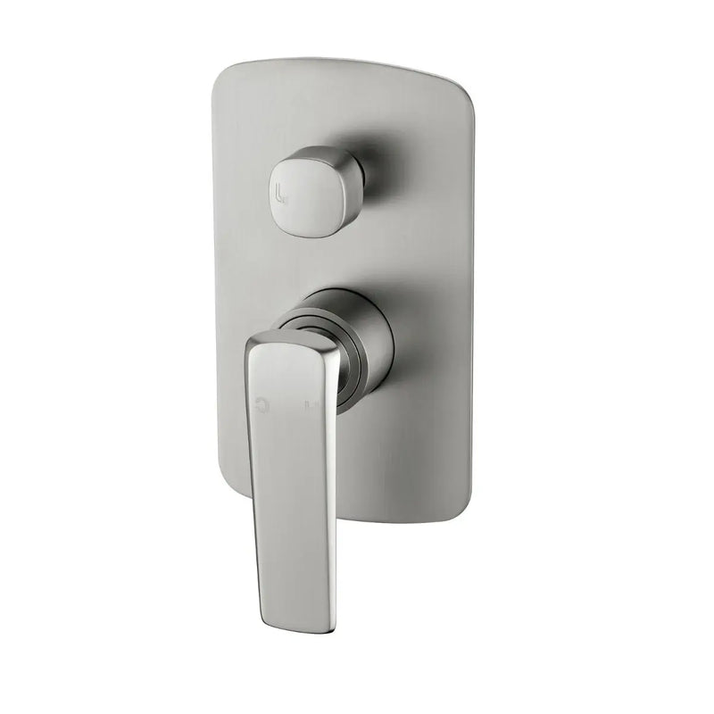 Esperia Brushed Nickel Wall Mixer with Diverter - FIL Kitchen Bathroom
