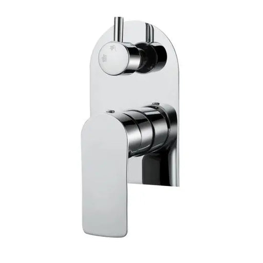 Persano Bathroom Solid Brass Chrome Bath/Shower Wall Mixer with Diverter - FIL Kitchen Bathroom