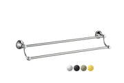 Clasico Double Towel Rail 600mm Chrome and Colours FIL Kitchen Bathroom