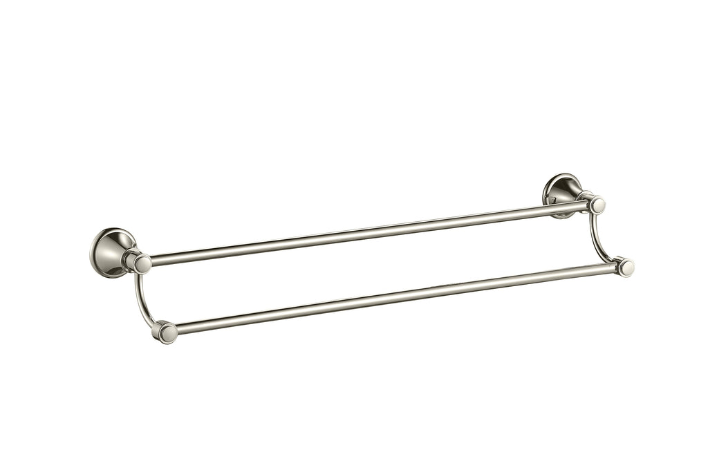 Clasico Double Towel Rail 600mm Chrome and Colours