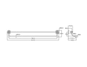 Clasico Double Towel Rail 800mm FIL Kitchen Bathroom