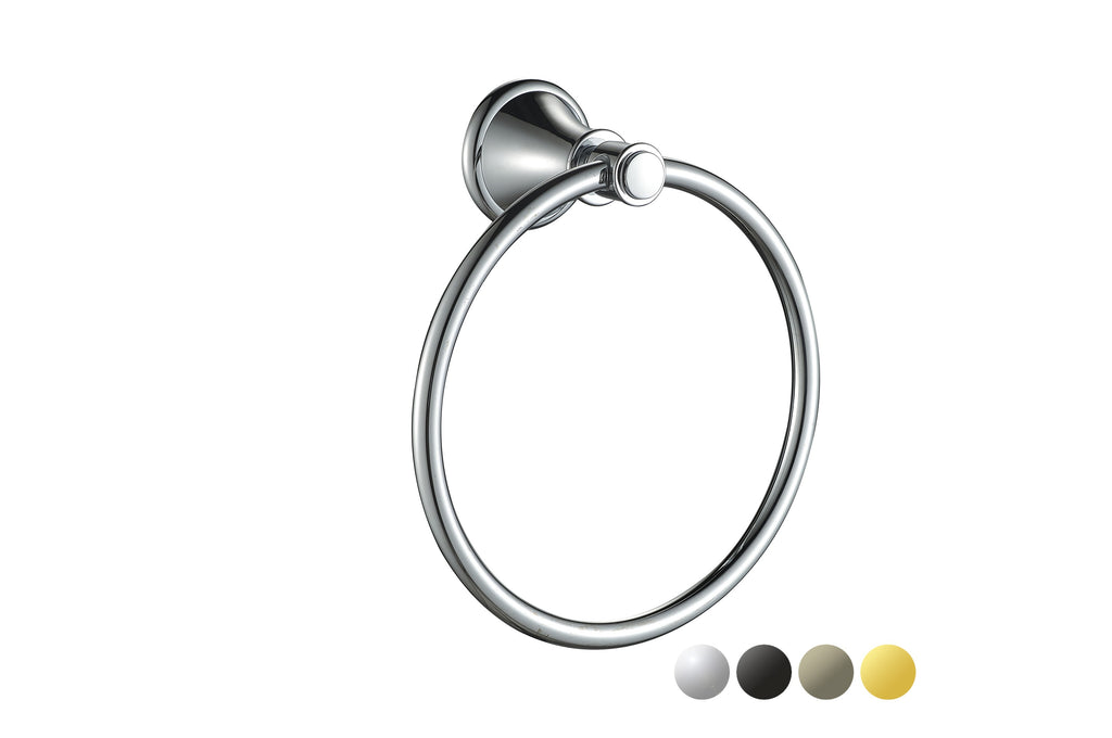 Clasico Towel Ring Chrome and Colours