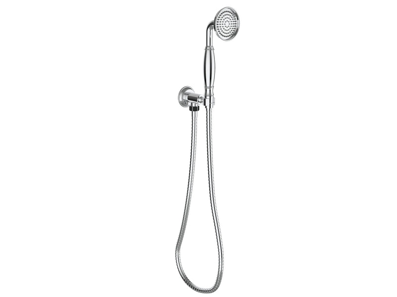 Clasico Hand Shower on Wall Outlet Bracket Chrome FIL Kitchen Bathroom