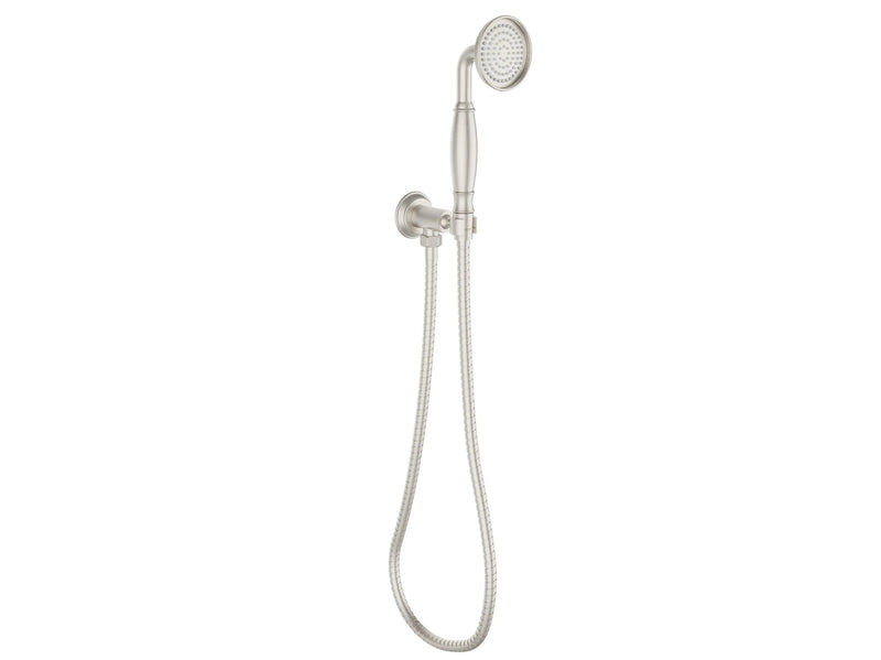 Clasico Hand Shower On Wall Outlet Bracket Brushed Nickle FIL Kitchen Bathroom