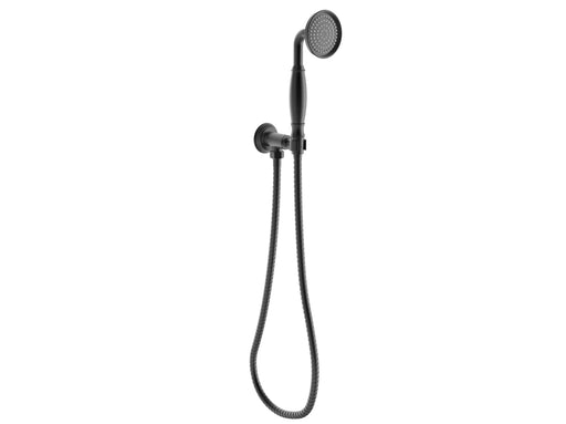 Clasico Hand Shower On Wall Outlet Bracket Matte Black FIL Kitchen Bathroom