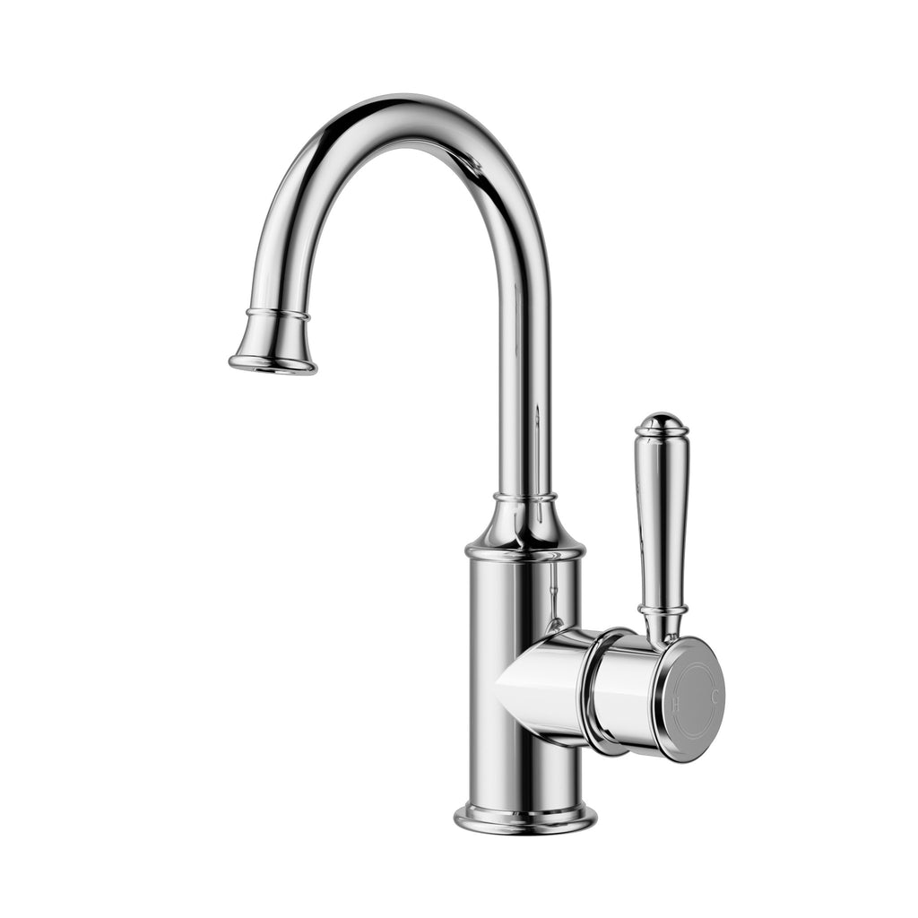 Clasico Gooseneck Basin Mixer Chrome and Colours