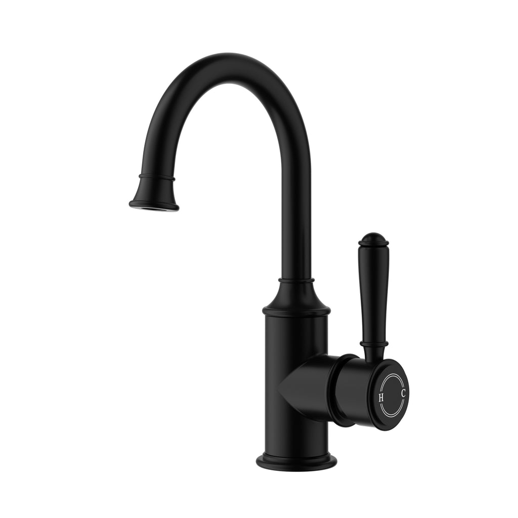 Clasico Gooseneck Basin Mixer Chrome and Colours