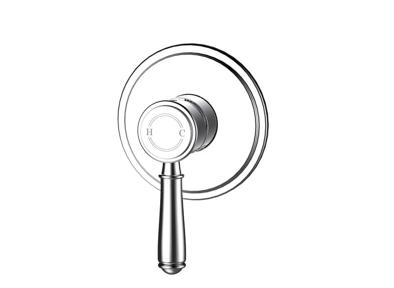 Clasico Wall Mixer Trim Kits Brass/Ceramic Handle Chrome and Colours IKON