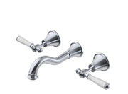 Clasico Bath Set Brass/Ceramic Handle with Chrome and Colours FIL Kitchen Bathroom
