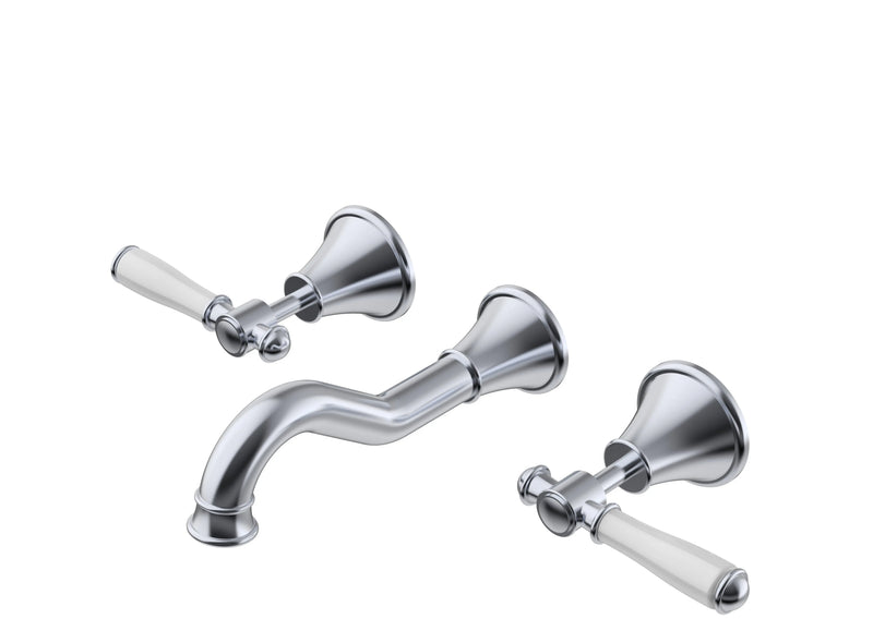Clasico Bath Set Brass/Ceramic Handle with Chrome and Colours FIL Kitchen Bathroom