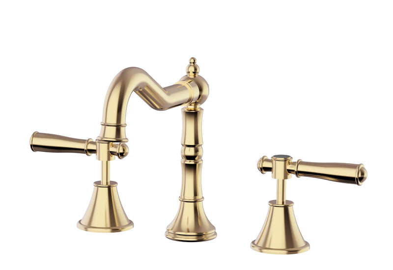 Clasico Basin Set Brass/Ceramic Handle with Chrome and Colours FIL Kitchen Bathroom