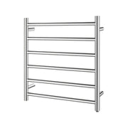 Round  Electric Heated Towel Rack 6 Bars Chrome and Colours FIL Kitchen Bathroom