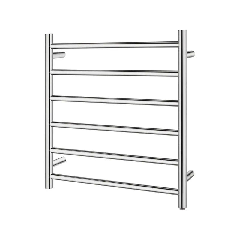 Round  Electric Heated Towel Rack 6 Bars Chrome and Colours FIL Kitchen Bathroom