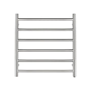 Round  Electric Heated Towel Rack 6 Bars Chrome and Colours FIL Kitchen Bathroom