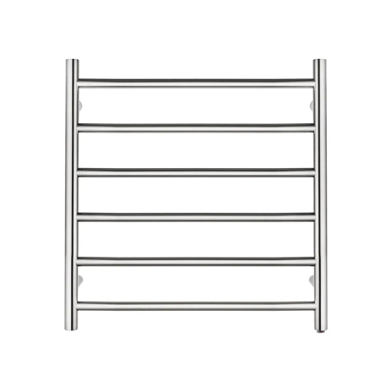 Round  Electric Heated Towel Rack 6 Bars Chrome and Colours FIL Kitchen Bathroom