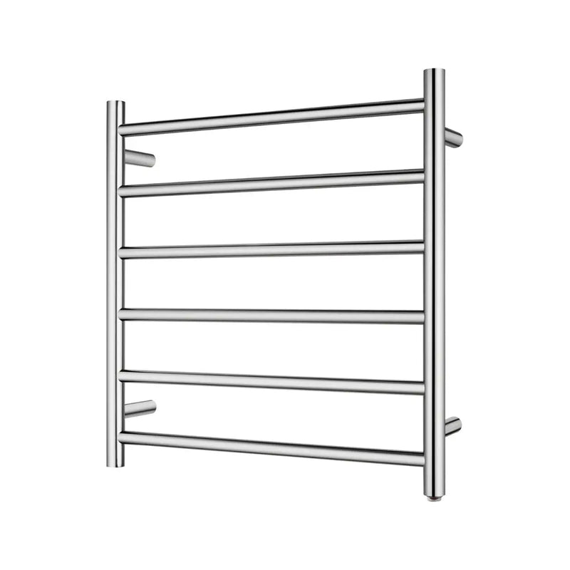 Round  Electric Heated Towel Rack 6 Bars Chrome and Colours FIL Kitchen Bathroom