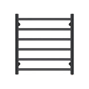 Round  Electric Heated Towel Rack 6 Bars Chrome and Colours FIL Kitchen Bathroom