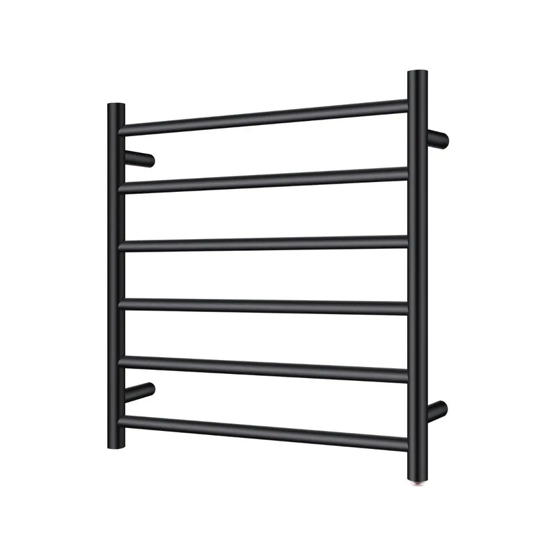 Round  Electric Heated Towel Rack 6 Bars Chrome and Colours FIL Kitchen Bathroom