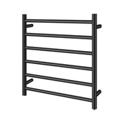 Round  Electric Heated Towel Rack 6 Bars Chrome and Colours FIL Kitchen Bathroom