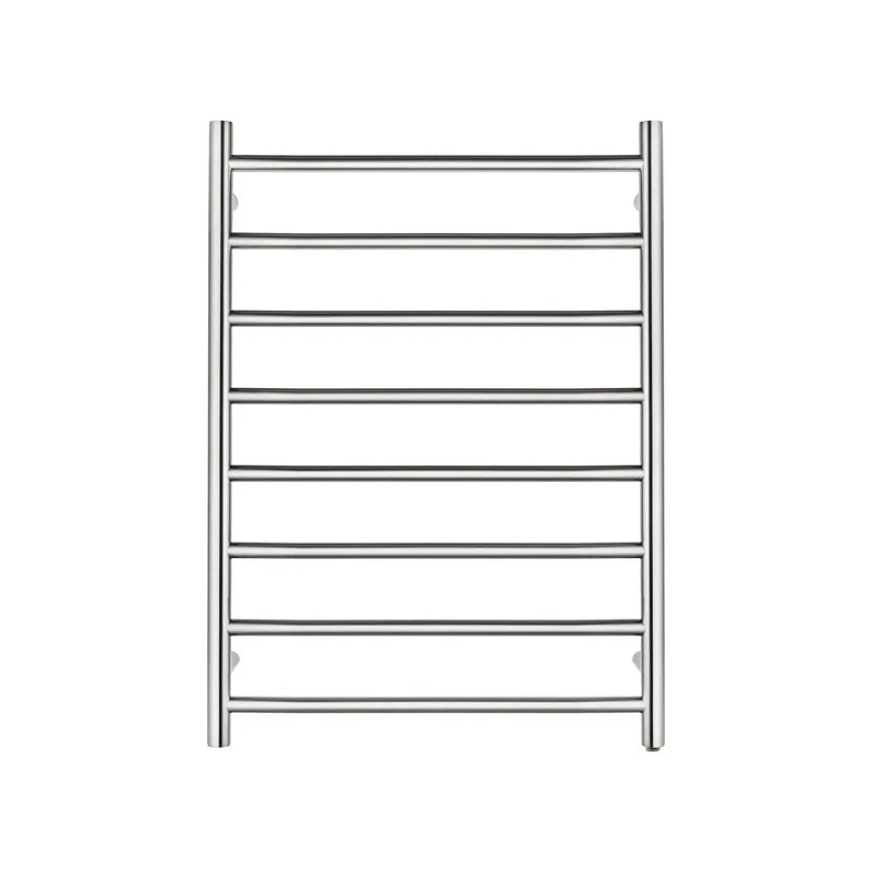 Round  Electric Heated Towel Rack 8 Bars Chrome FIL Kitchen Bathroom