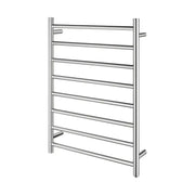 Round  Electric Heated Towel Rack 8 Bars Chrome FIL Kitchen Bathroom