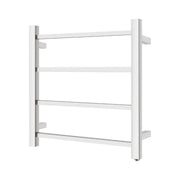 Square Electric Heated Towel Rack 4 Bars Chrome and Colours FIL Kitchen Bathroom