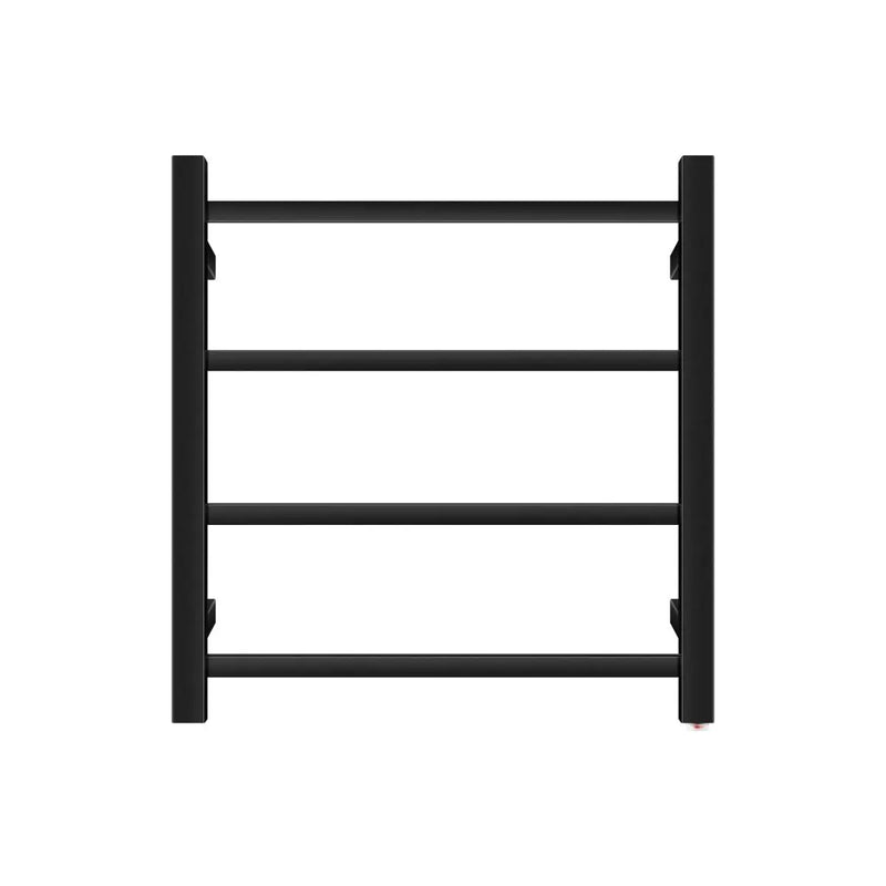 Square Electric Heated Towel Rack 4 Bars Chrome and Colours FIL Kitchen Bathroom
