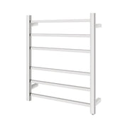 Square  Electric Heated Towel Rack 6 Bars Chrome and Colours FIL Kitchen Bathroom