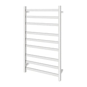 Square Electric Heated Towel Rack 9 Bars Chrome/Matte Black FIL Kitchen Bathroom