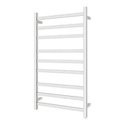 Square Electric Heated Towel Rack 9 Bars Chrome/Matte Black FIL Kitchen Bathroom