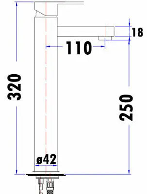 MAYA HIGH RISE BASIN MIXER CHROME FIL Kitchen Bathroom