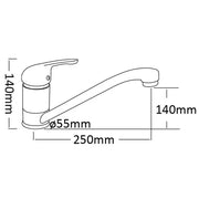 RUBY DELUXE SINK MIXER CHROME FIL Kitchen Bathroom