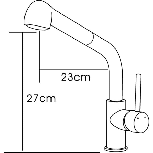 OTUS PULL-OUT SINK MIXER CHROME