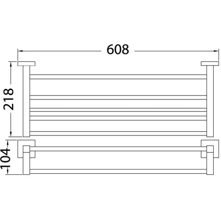 SARA TOWEL RACK CHROME FIL Kitchen Bathroom