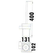 ROSA TOILET BRUSH CHROME / MATTE BLACK FIL Kitchen Bathroom