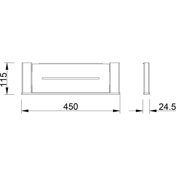 AIKO METAL SHELF CHROME