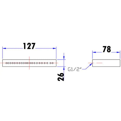 YALE SPRAY RECTANGLE BATH SPOUT CHROME FIL Kitchen Bathroom