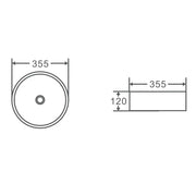 Round Above Counter Basin FIL Kitchen Bathroom