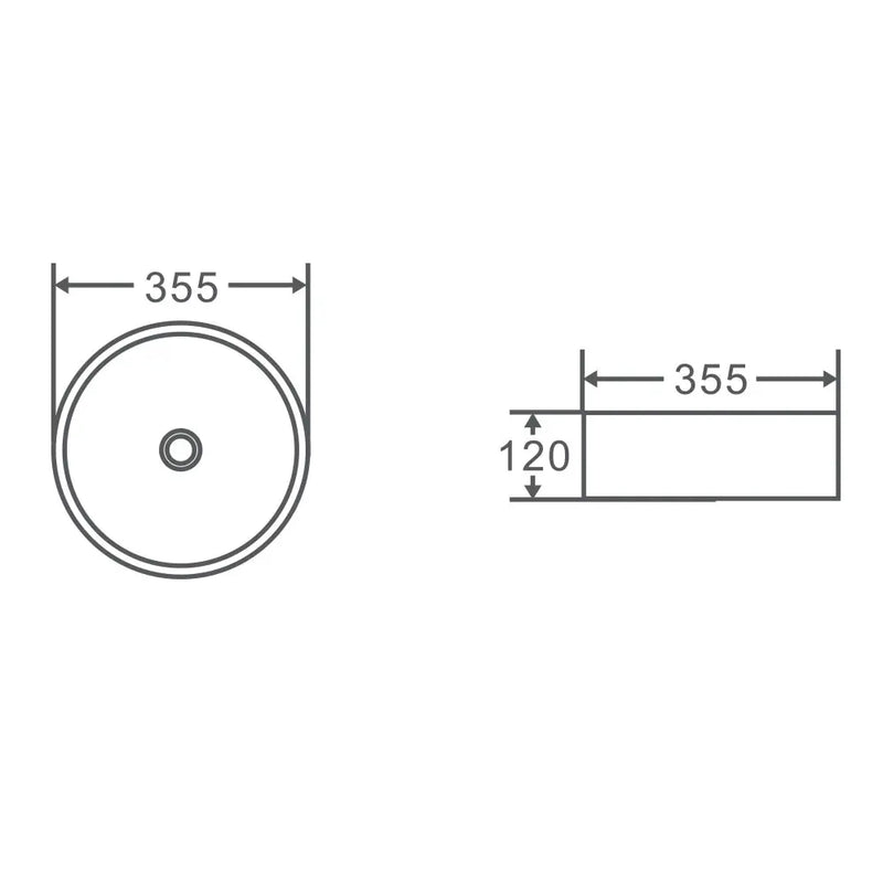 Round Above Counter Basin FIL Kitchen Bathroom