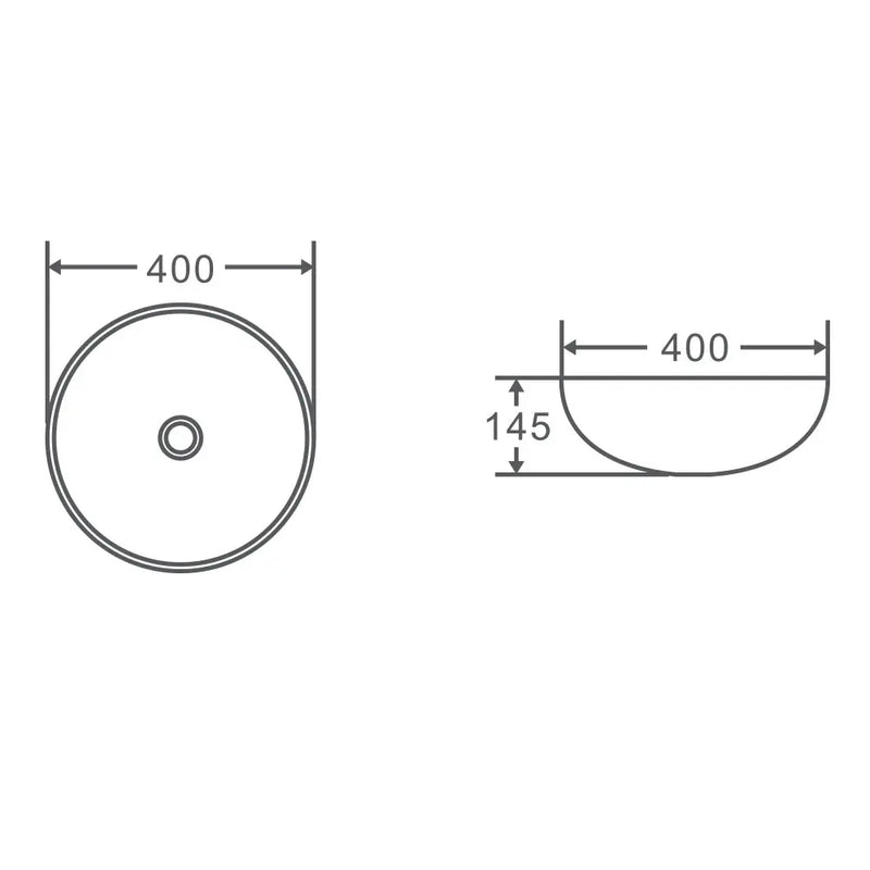 Round Above Counter basin FIL Kitchen Bathroom