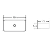 Rectangular Above Counter Basin FIL Kitchen Bathroom