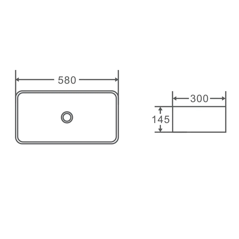 Rectangular Above Counter Basin FIL Kitchen Bathroom