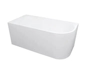 Inspire Gloss White Back To Wall Freestanding Bathtub Right Corner IS