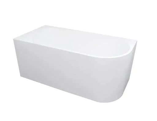 Inspire Gloss White Back To Wall Freestanding Bathtub Right Corner IS
