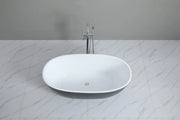 Matte Black & White Freestanding Bath PS
