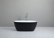 Matte Black & White Freestanding Bath PS