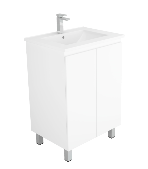 BIANCA SLIM 600mm Floor Standing Vanity - With Ceramic Top